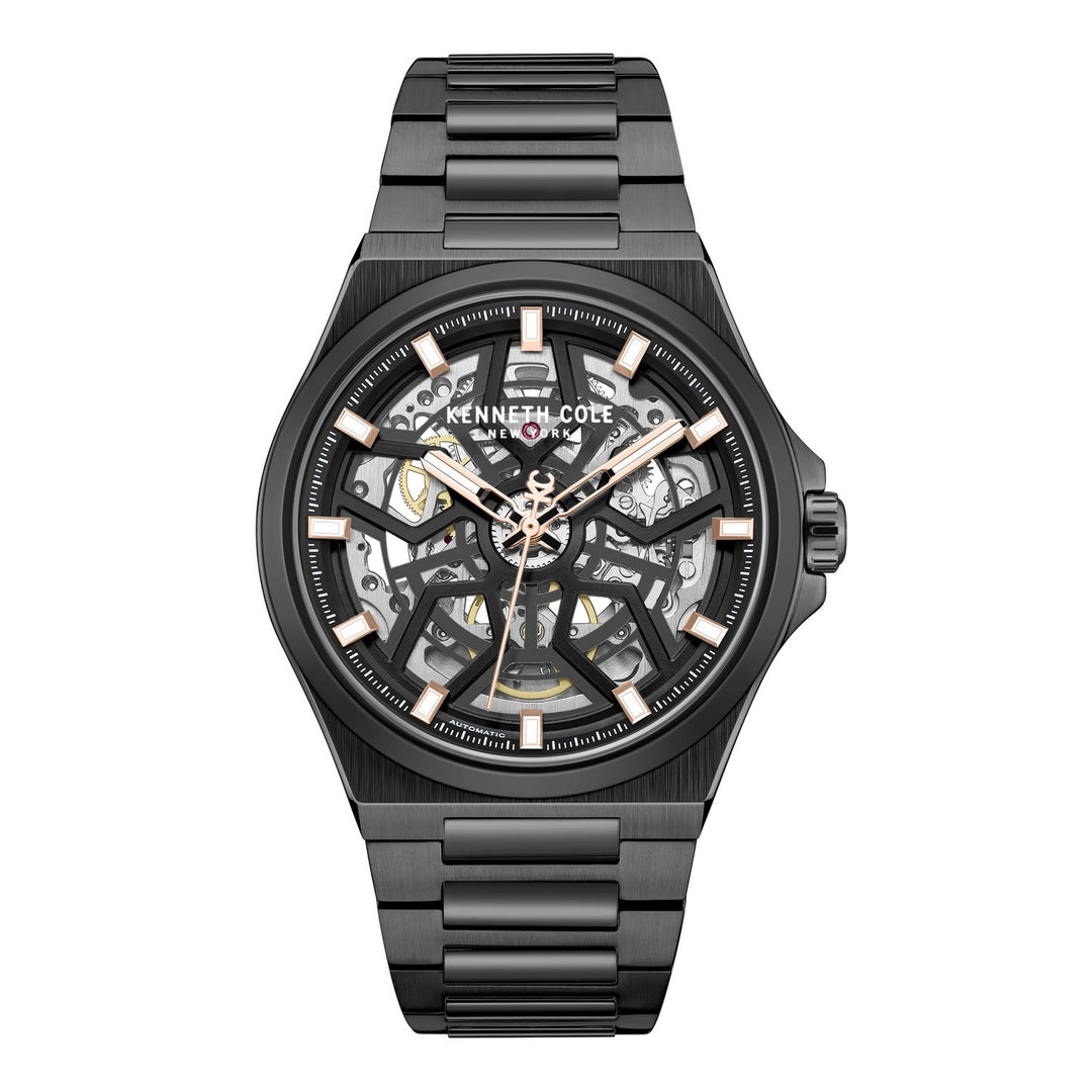 Kenneth Cole Glenville Black Automatic Modern Dress Watch KCWGY0065303