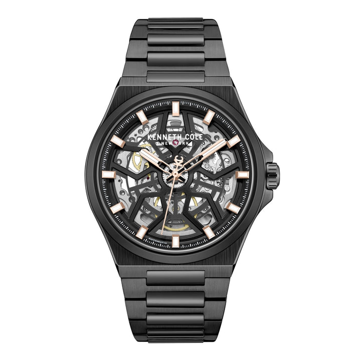 Kenneth Cole Glenville Black Automatic Modern Dress Watch KCWGY0065303
