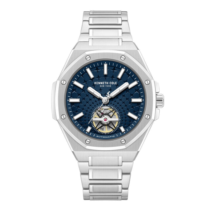 Kenneth Cole Benson Blue Automatic Modern Dress Sport Watch KCWGY0099104