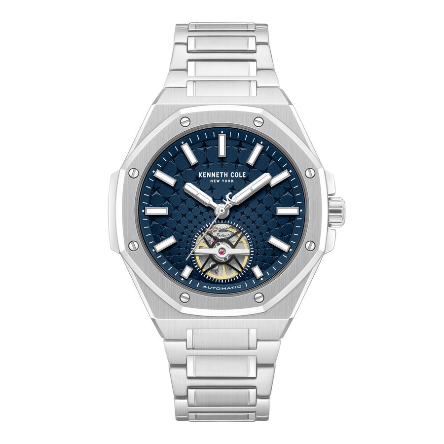 Kenneth Cole Benson Blue Automatic Modern Dress Sport Watch KCWGY0099104