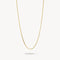 Thomas Sabo Charm Club Charming Connect Unisex  Gold Plated Figaro Design Necklace KE2329-413-39-L45v