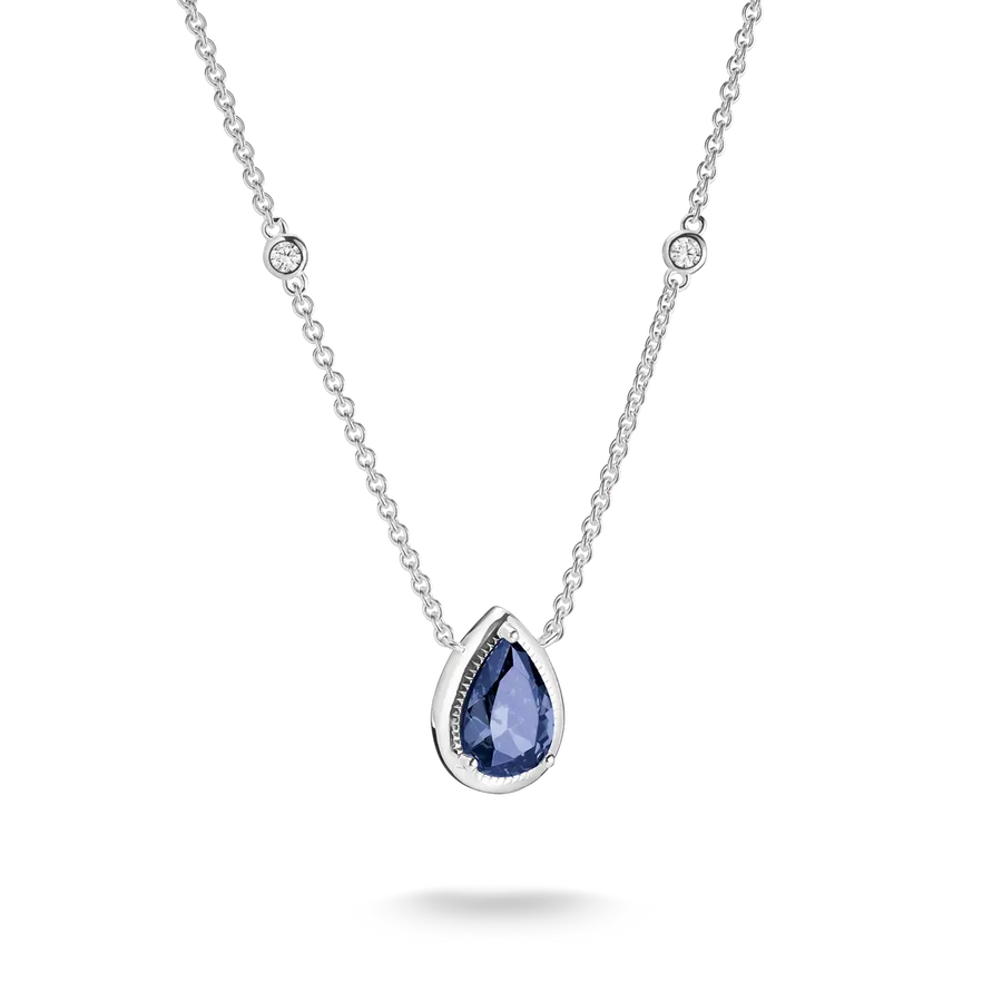 Thomas Sabo Elyndra Sterling Silver Crystal Zirconia Necklace KE2331-166-1-L50V