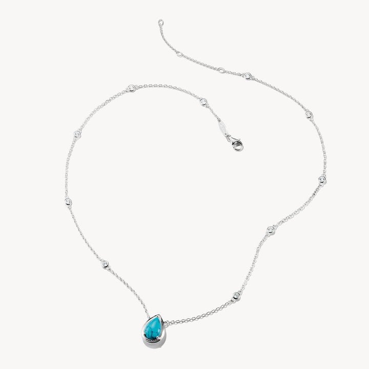 Thomas Sabo Elyndra Sterling Silver Zirconia Silver Necklace KE2331-405-17