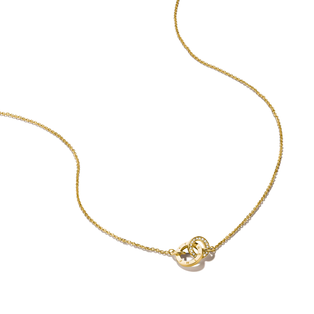 Thomas Sabo 18k Gold Plated Together Necklace KE2385-M01-14-L45V