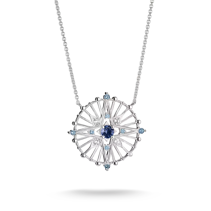 Thomas Sabo Midnight Sky Sterling Silver Crystal Zirconia Necklace KE2393-166-1-L45v