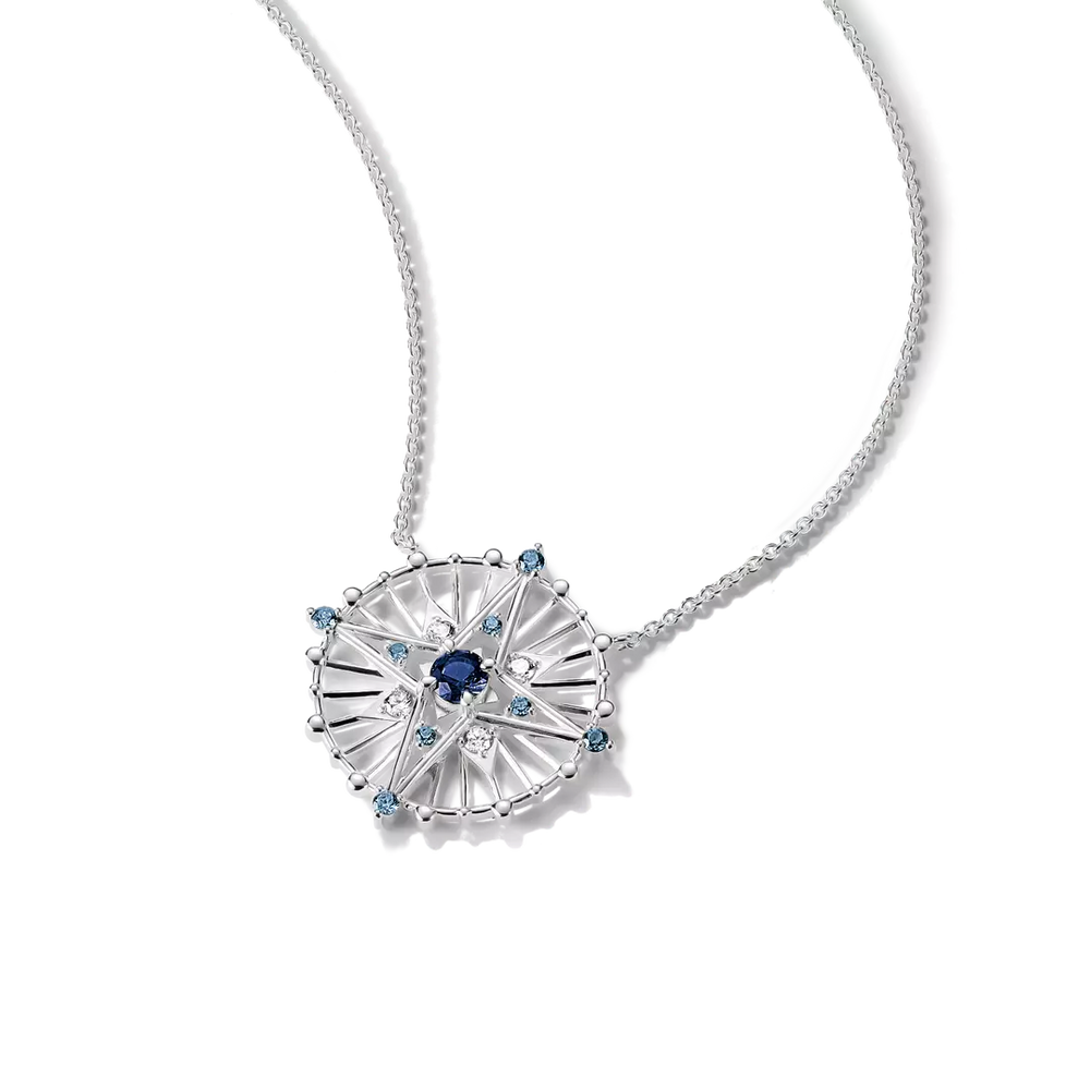 Thomas Sabo Midnight Sky Sterling Silver Crystal Zirconia Necklace KE2393-166-1-L45v