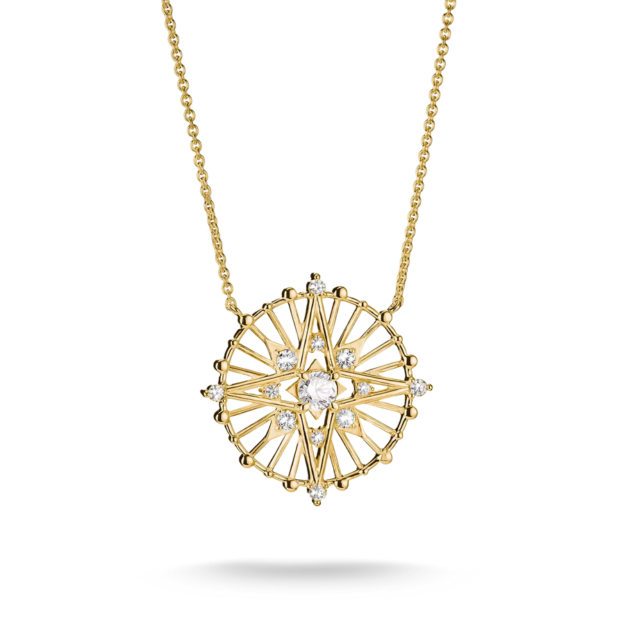 Thomas Sabo Midnight Sky 18ct Gold Plated Necklace KE2393-M01-14-L45v