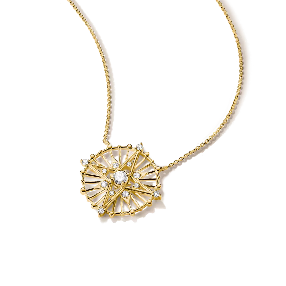 Thomas Sabo Midnight Sky 18ct Gold Plated Necklace KE2393-M01-14-L45v