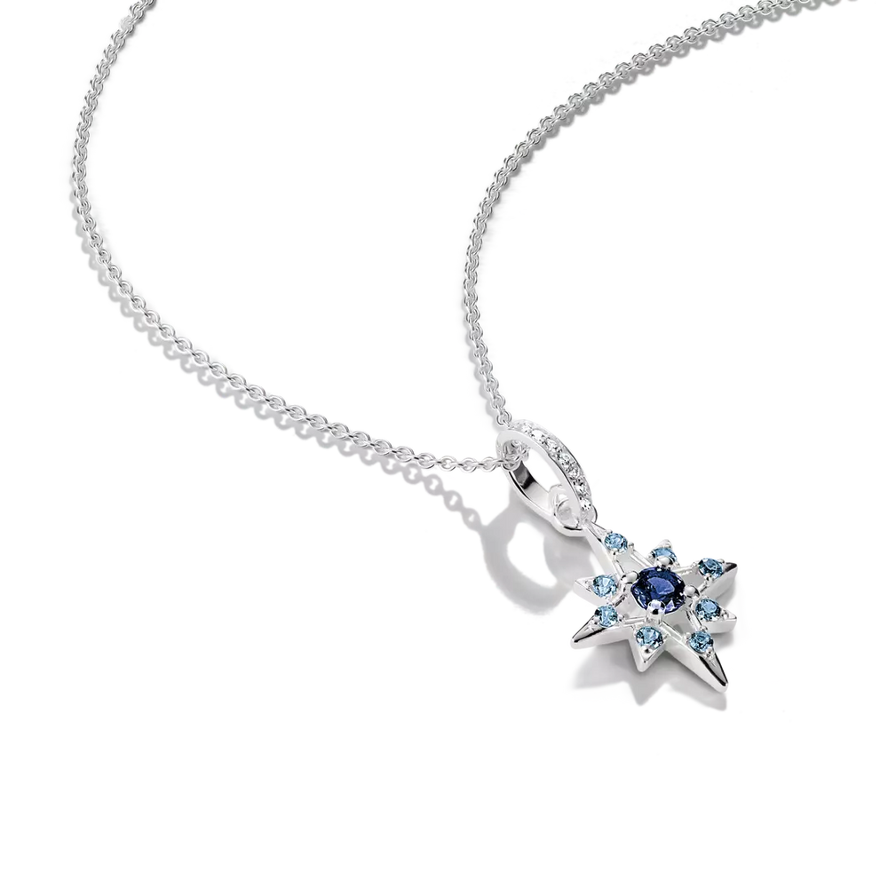 Thomas Sabo Midnight Sky Sterling Silver Crystal Zirconia Necklace KE2394-166-1-L50