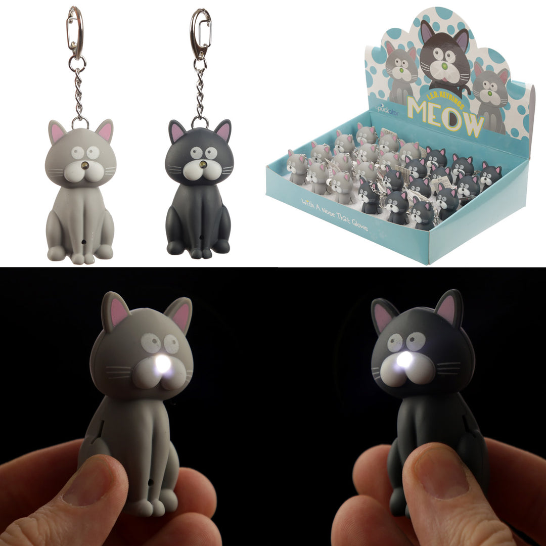 Cat LED Keyring with Meowing Sound KEY104