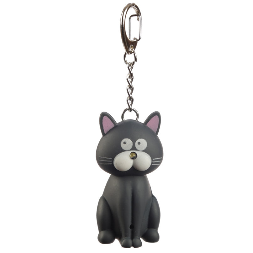 Cat LED Keyring with Meowing Sound KEY104