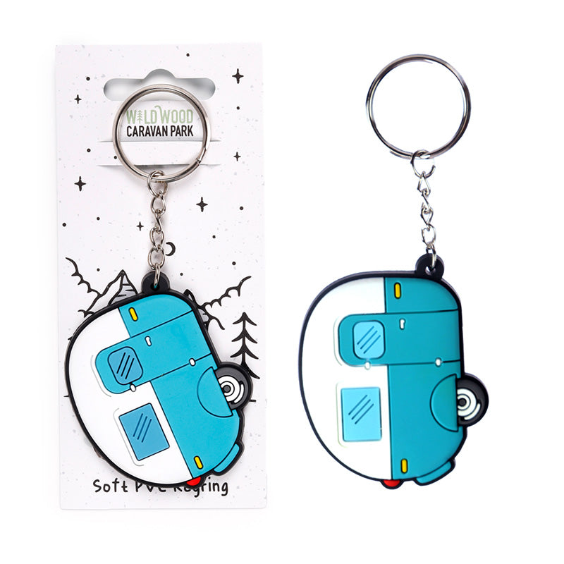 Home is Where You Park It Caravan PVC Keyring KEY128