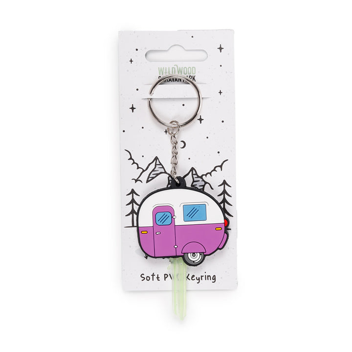 Home is Where You Park It Caravan PVC Key Cover Keyring KEY129