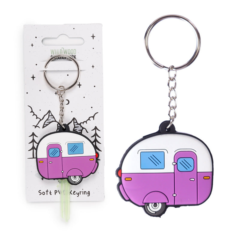Home is Where You Park It Caravan PVC Key Cover Keyring KEY129