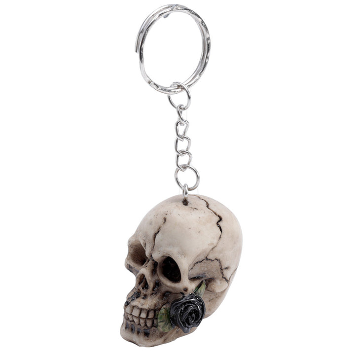 Skulls and Roses Skull Keyring KEY171