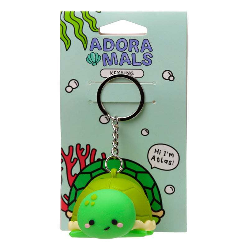 Atlas the Turtle Adoramals 3D PVC Keyring KEY279