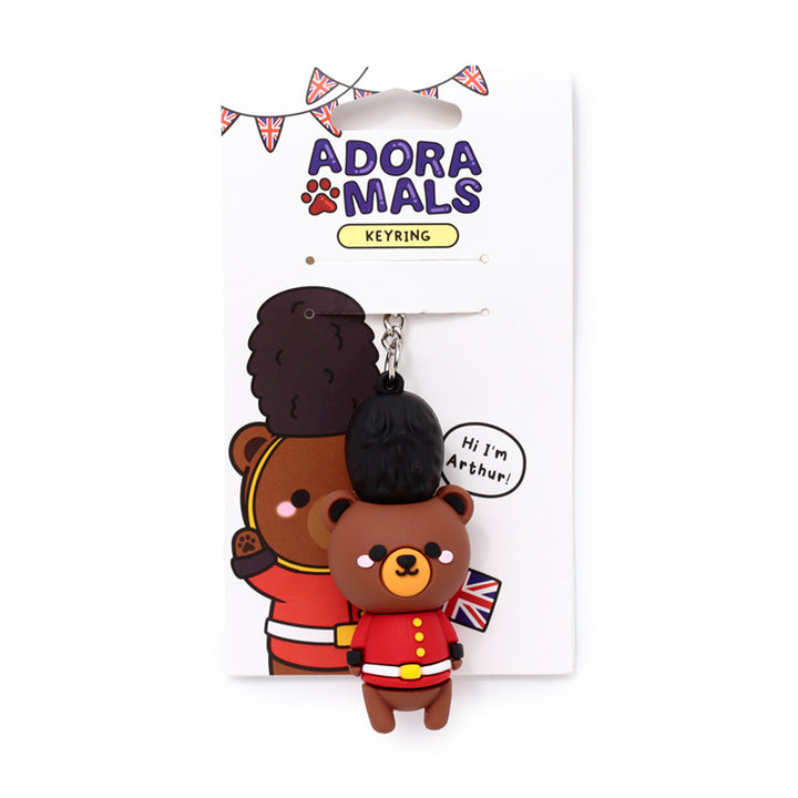 Arthur the Bear London Guardsman 3D PVC Keyring KEY295