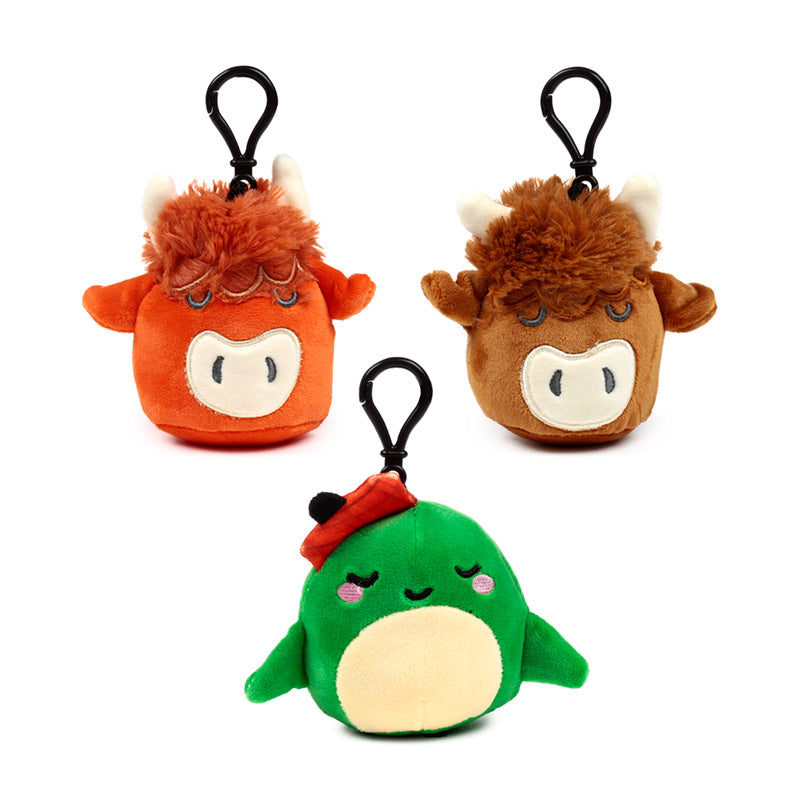 Squidglys Scotland Souvenir Plush Mini Keyring KEY306