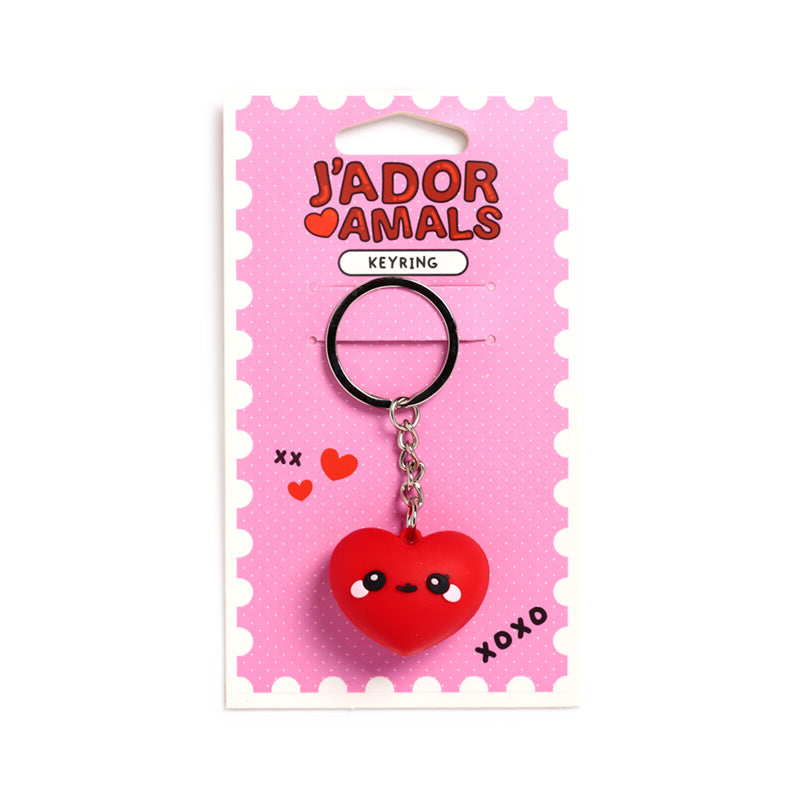 J'Adoramals Heart 3D PVC Keyring KEY319