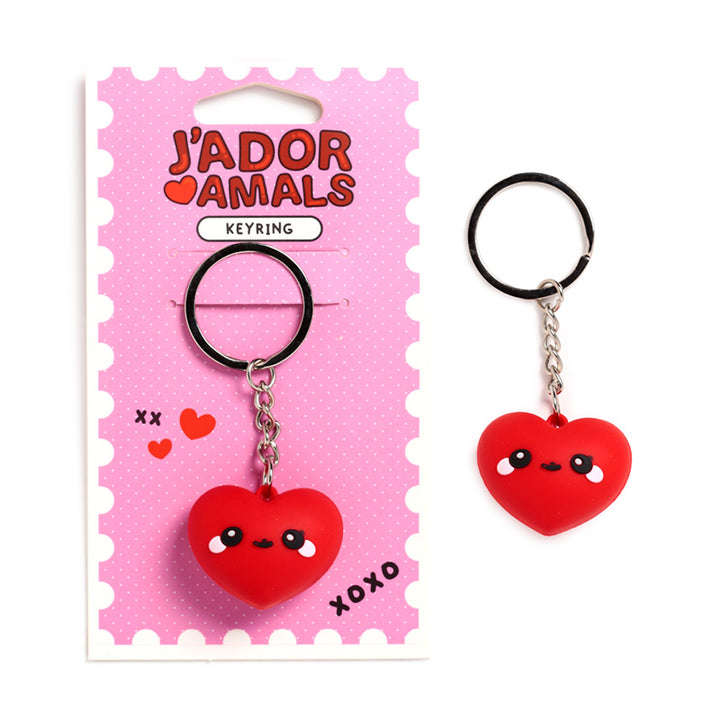 J'Adoramals Heart 3D PVC Keyring KEY319