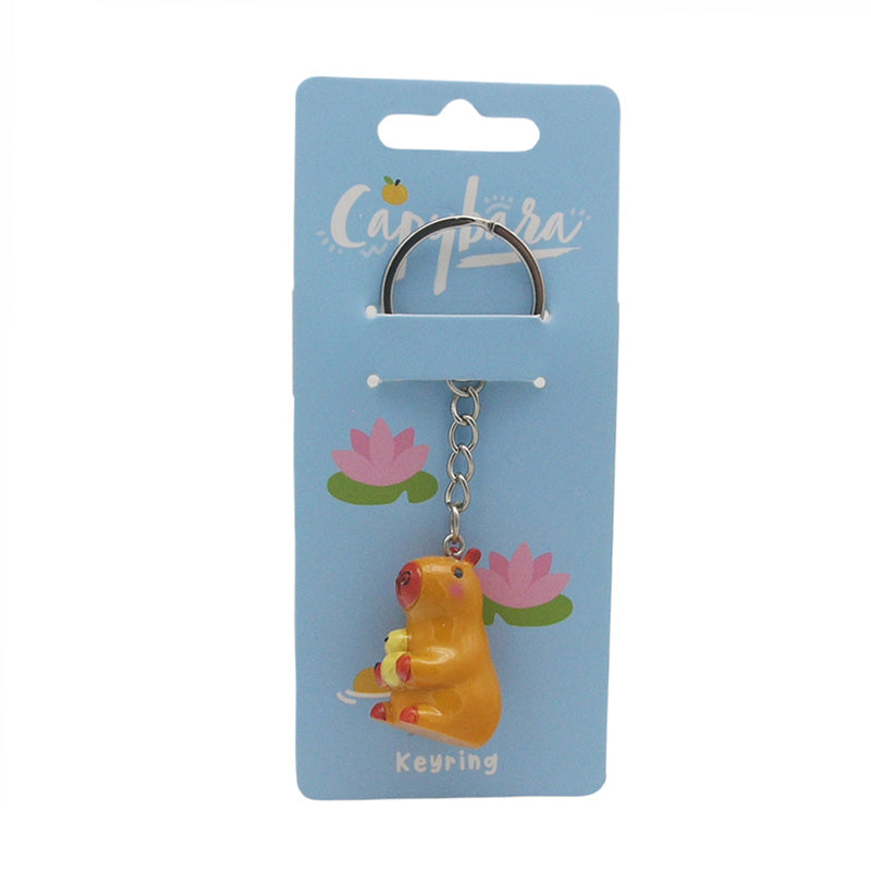 Capybara with Duck Keyring KEY339