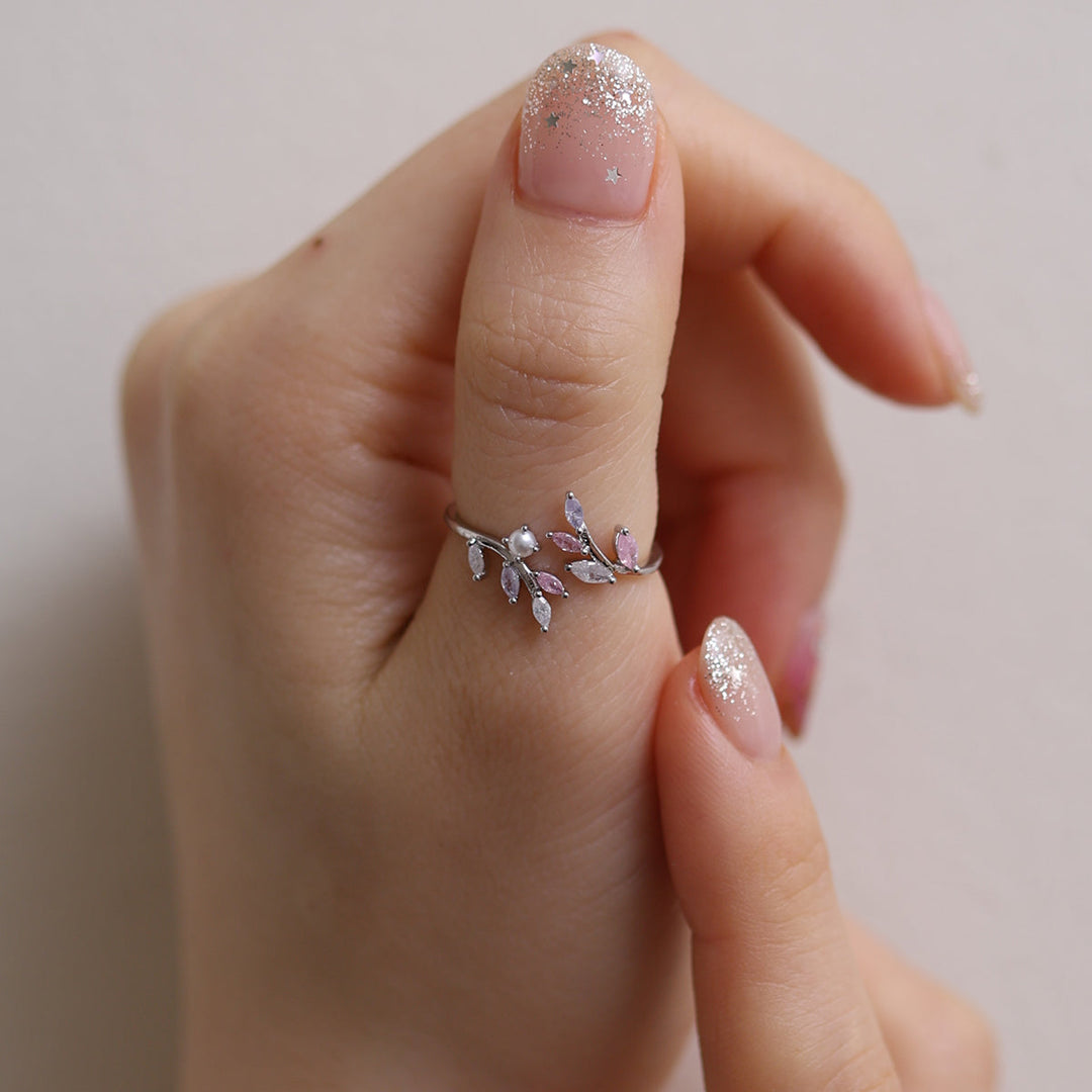 Pearl vine ring-4