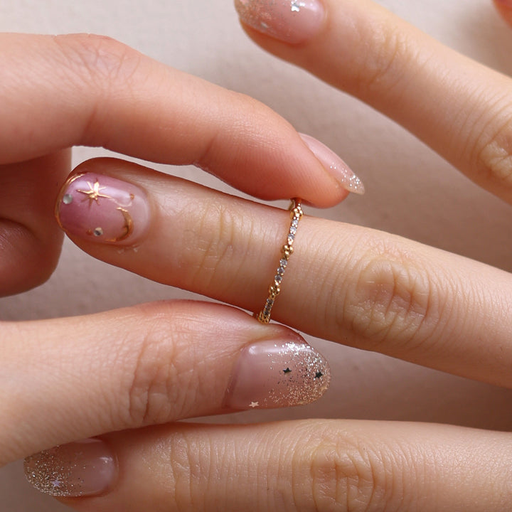Dainty Cubic Band Ring-1