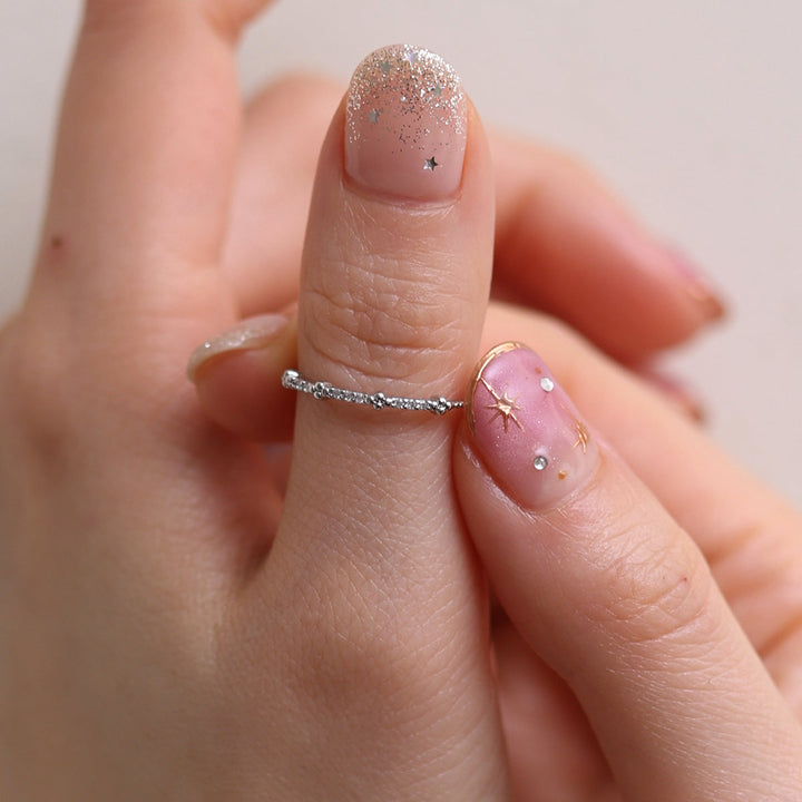 Dainty Cubic Band Ring-2