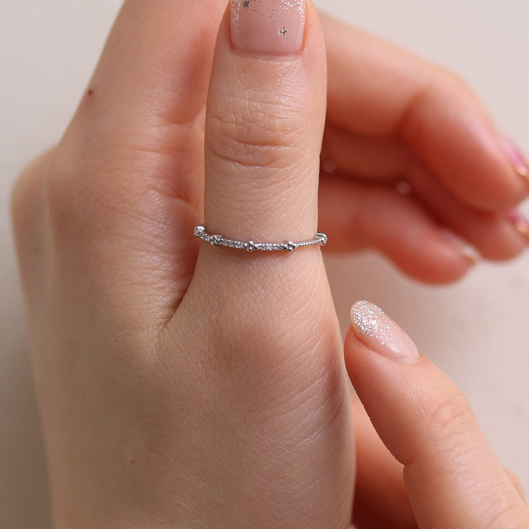 Dainty Cubic Band Ring-3