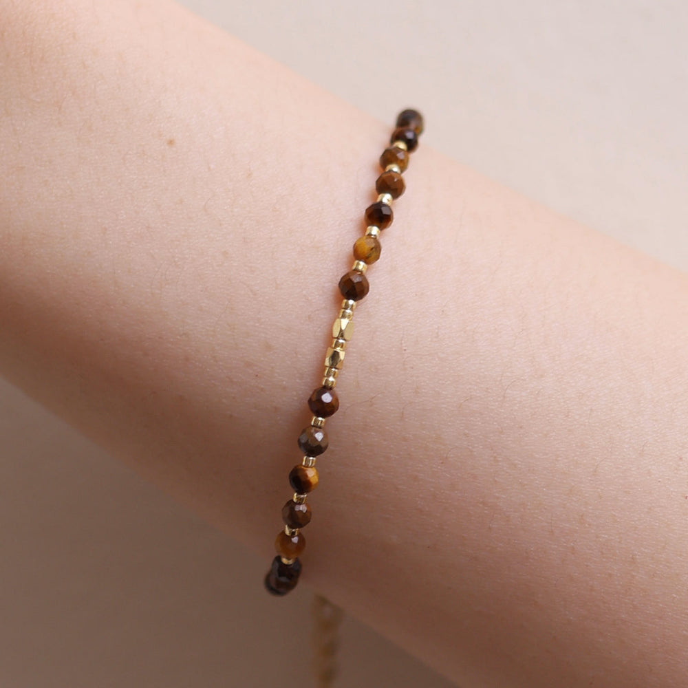 Tiger's eye beaded bracelet