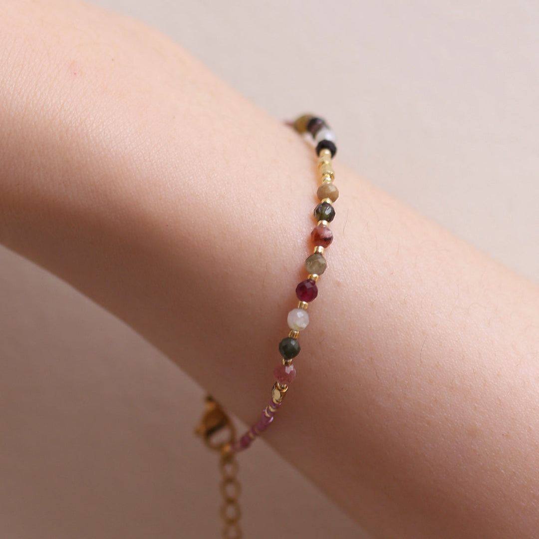 Tourmaline beaded bracelet-2