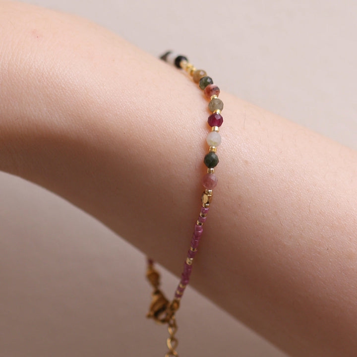 Tourmaline beaded bracelet-3
