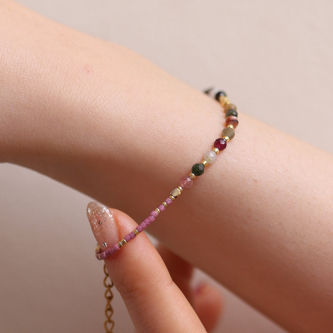 Tourmaline beaded bracelet-4