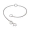 Kit Heath Rhodium Plate Rounded Box Chain Extender 4" (2"+2") KHEXTBX4RP