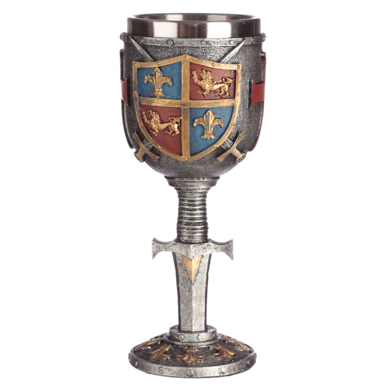 Decorative Coat of Arms & Sword Goblet KN188