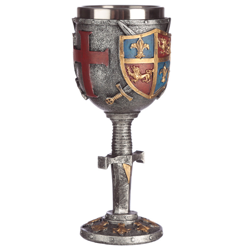 Decorative Coat of Arms & Sword Goblet KN188