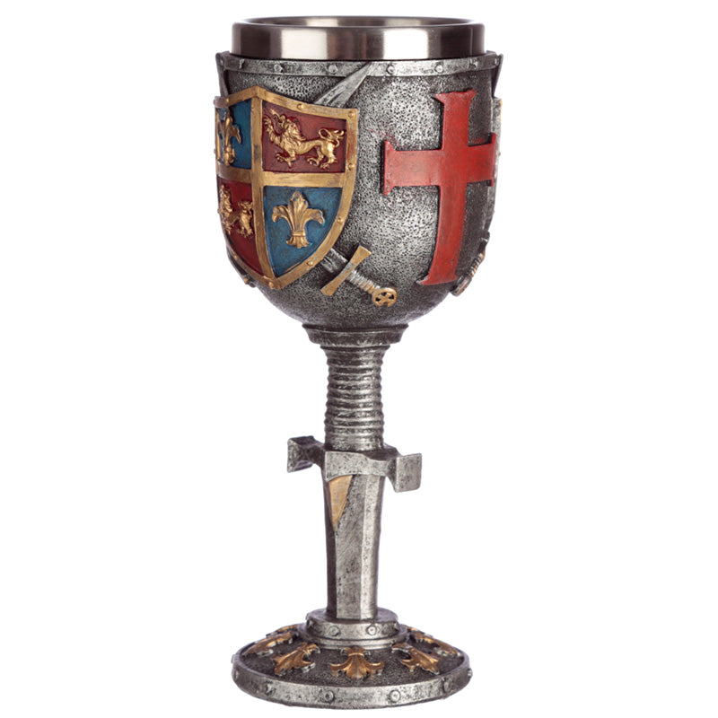 Decorative Coat of Arms & Sword Goblet KN188
