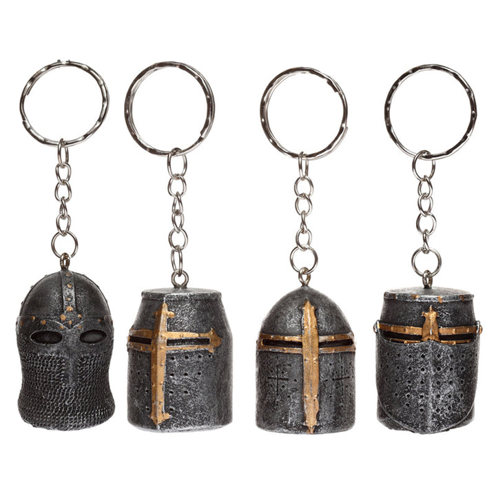 Medieval Knight Helmet Keyring KN204