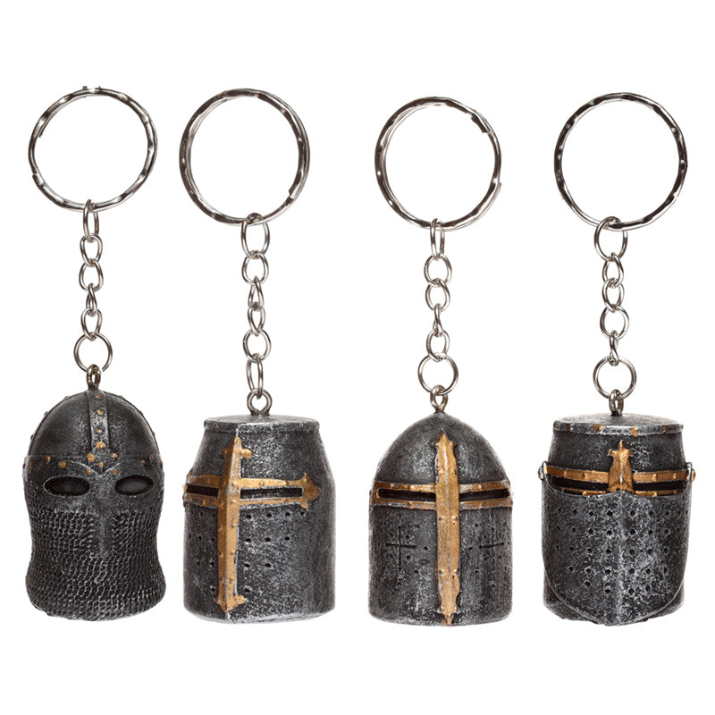 Medieval Knight Helmet Keyring KN204