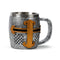 Decorative Medieval Knight Silver & Gold Helmet Tankard KN213