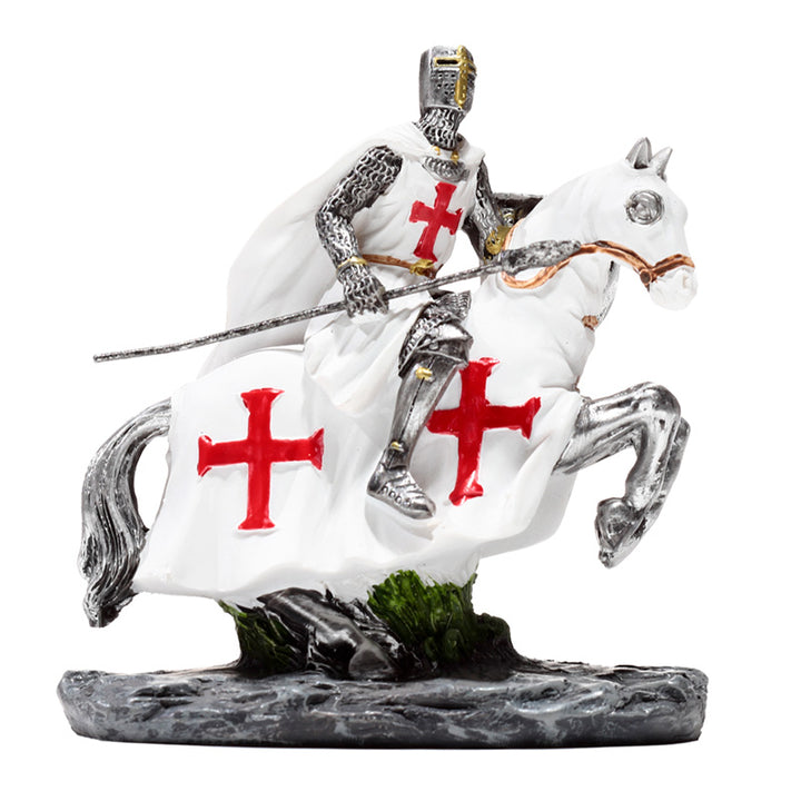 Crusader Knight on Horseback Defender KN220