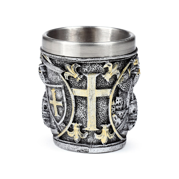 Decorative Medieval Knight with Shield Shot Glass KN226