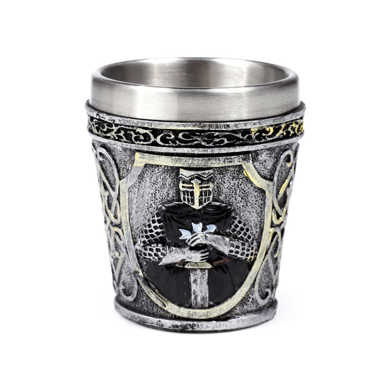 Decorative Medieval Black Knight Shot Glass KN229