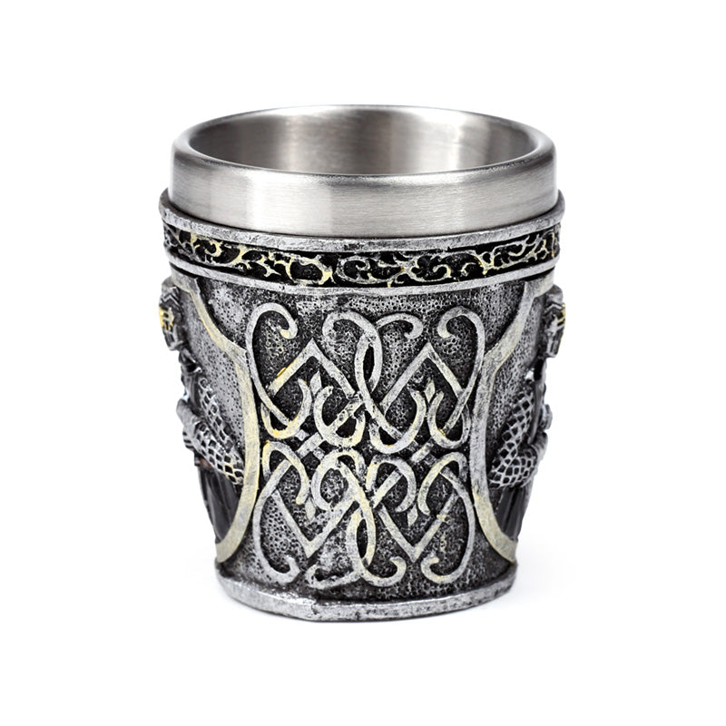 Decorative Medieval Black Knight Shot Glass KN229