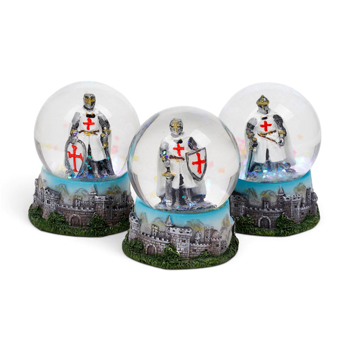 Crusader Knight & Castle Snow Globe KN233