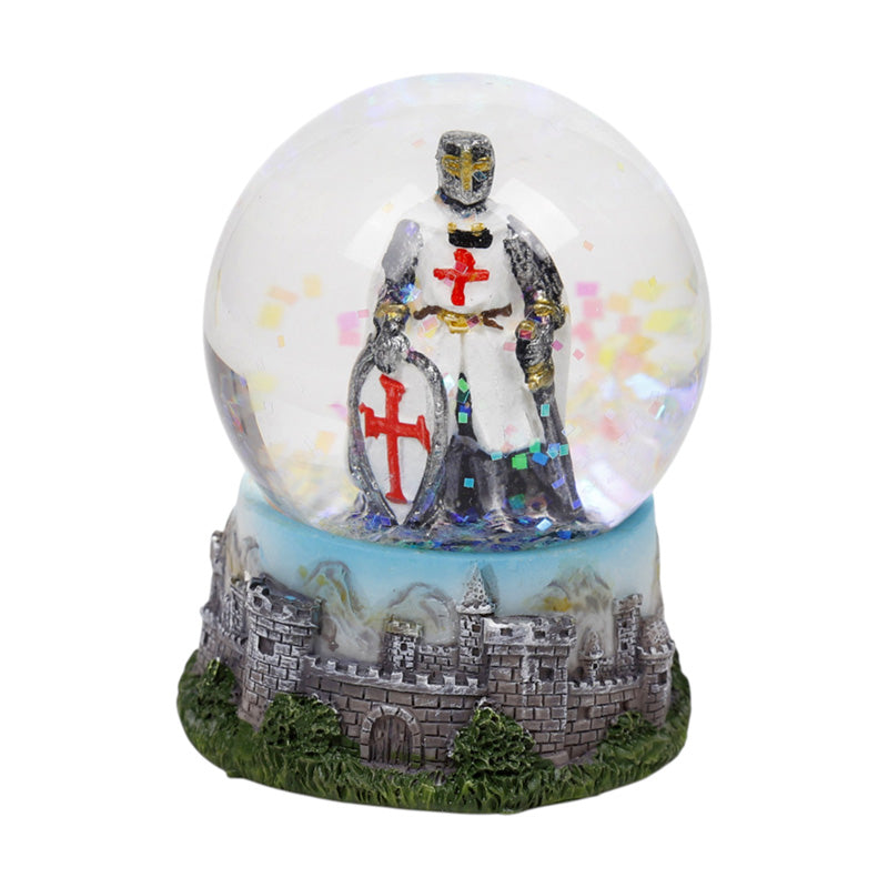 Crusader Knight & Castle Snow Globe KN233