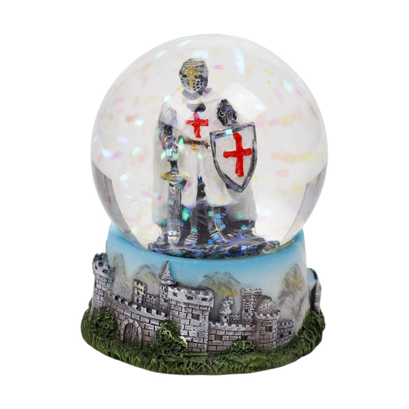 Crusader Knight & Castle Snow Globe KN233