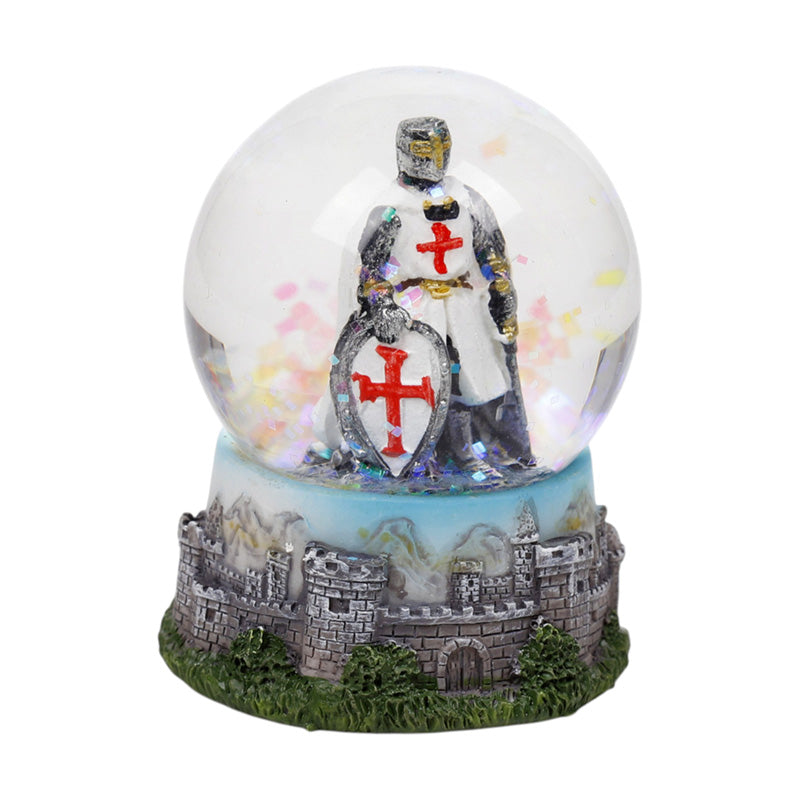 Crusader Knight & Castle Snow Globe KN233