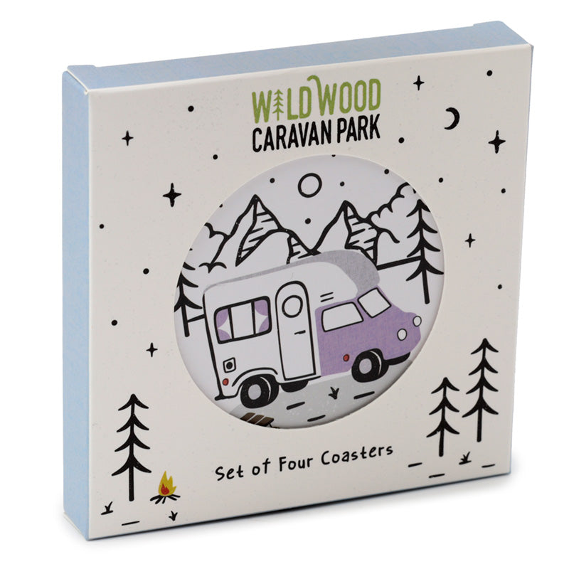Wildwood Caravan Set of 4 Cork Coasters KP74
