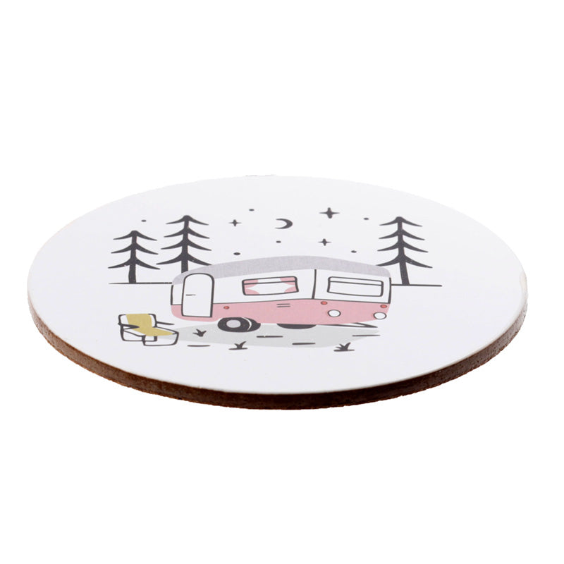 Wildwood Caravan Set of 4 Cork Coasters KP74
